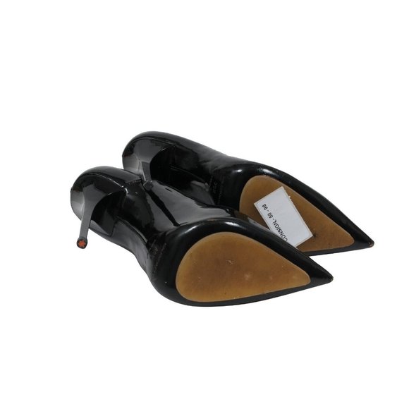 Balenciaga Womens Pumps US9.5 EU39.5 Black Patent Leather 130MM Heel Pointed Toe - Picture 10 of 12